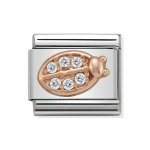 Nomination 9ct Rose Gold CZ set Lady bug Rich Charm.