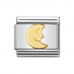 Nomination 18ct Gold Moon Charm.