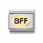 Nomination 18ct Gold Cartoon BFF Charm.