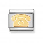 Nomination 18ct Gold Telephone Charm.