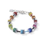 GeoCUBEÂ® Bracelet classic Polaris & Rhinestone multicolour