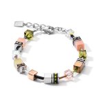 Bracelet GeoCUBEÂ® medium olive-peach