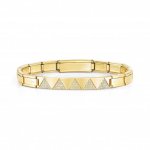 Trendsetter Yellow Gold Plated & CZ Triangles Smarty Bracelet