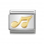 Nomination Music Note Charm in 18ct Gold. .