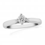 9ct Gold Diamond Solitaire Ring