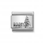 Nomination Silver Oxidised Big Ben Charm