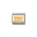 Nomination 18ct Gold Plate Husband Charm