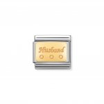 Nomination 18ct Gold Plate Husband Charm