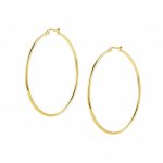 Silhouette Gold plated Hoop Earrings