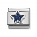 Nomination Silver Blue Star CZ Charm