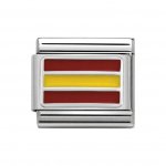 Nomination Silver Enamel Spain Flag Charm