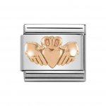 Nomination 9ct Rose Gold Claddagh with Heart Charm