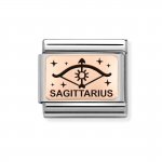 Nomination 9ct Rose Gold Sagittarius Zodiac Charm.
