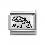 Nomination Silver May Lily of the Valley Charm
