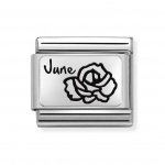 Nomination Silver June Rose Charm