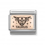 Nomination 9ct Rose Gold Taurus Zodiac Charm.