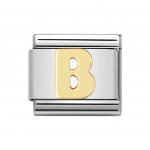 Nomination 18ct Gold Initial B Charm.