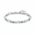 Nomination Instinct Stone Stainless Steel & Turquoise Large Bracelet
