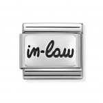 Nomination Silver Shine In Law Plates Charm
