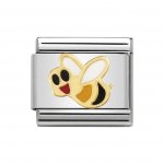 Nomination 18ct Gold & Enamel Bee Charm.