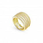 Nomination Lovelight Yellow Gold & White CZ Multi-Band Ring