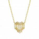 Nomination Lovelight Yellow Gold & White CZ Heart Necklace