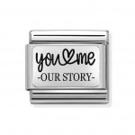 Nomination Silver You & Me Story Charm