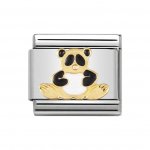 Nomination 18ct Gold & Enamel Panda Charm.