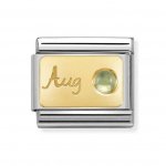 Nomination Gold August Peridot Charm