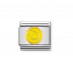 Nomination 18ct & Enamel Tennis Ball Charm.
