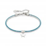 Nomination Silver Turquoise Crystal Chic & Charm Bracelet