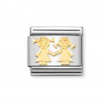 Nomination 18ct Glod Sisters Charm.