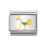 Nomination 18ct Gold & Enamel Cocktail Charm.