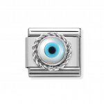 Nomination Silver Greek Eye Classic Charm