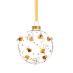 Luxe Bees & Flowers Bauble Christmas Decoration