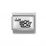 Nomination Silver July Water lily Charm