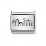 Nomination Silver Oxidised Stonehenge Charm