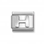 Nomination Silver Shine Initial H Charm.