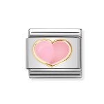 Nomination 18ct Pink Enamel Heart Charm