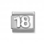 Nomination Silver Number 18 Charm