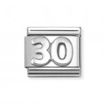 Nomination Silver Number 30 Charm