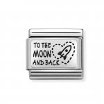 Nomination Silver To the Moon & Back Charm