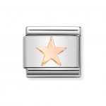 Nomination 9ct Rose Gold Star Charm.