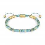 Nomination InstinctStyle Gold Finish Steel Turquoise Bracelet