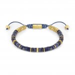 Nomination InstinctStyle Gold Finish Steel Blue Sodalite Bracelet