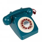 Classic Petrol blue red & cream detail 746 series 60's Telephone.