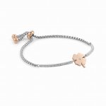 Nomination Milleluci Rose Gold Plated Stainless Steel Clover Bracelet