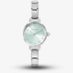Paris Classic Steel & Green Water Oval Dial Watch