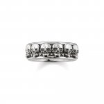 Thomas Sabo Silver Skull Band Ring (Q1/2)