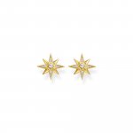 Thomas Sabo Silver Gold Plated Ear Star Studs